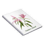 Carnet Pink Stargazer Lily (Côté Droit)