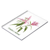 Carnet Pink Stargazer Lily (Côté gauche)