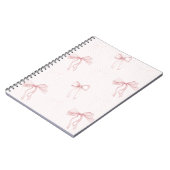 Carnet Pink Stripes Bows (Côté gauche)