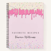 Carnet Pink Vainilla Frosting Drip & Sprinkle Recipe (Devant)