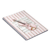 Carnet Pink Violin Music Sheet (Côté Droit)