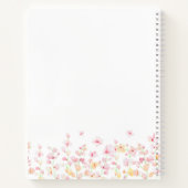 Carnet Pink Watercolor Floral Personalized (Dos)