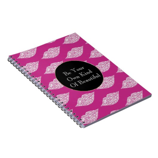 Carnet Pink White Diamond Lips (Côté Droit)