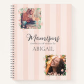 Carnet Pink Wildflower Momisms Photo (Devant)