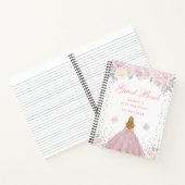 Carnet Pink Winter Blonde Hair Princesse Anniversaire (Intérieur)