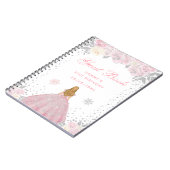 Carnet Pink Winter Blonde Hair Princesse Anniversaire (Côté gauche)