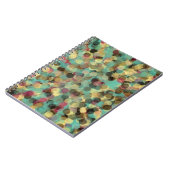 Carnet pink yellow green and blue circle pattern abstract (Côté gauche)