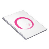Carnet Pink Zen Symbol / Enso Circle (Côté Droit)