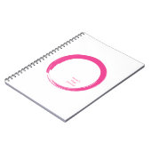 Carnet Pink Zen Symbol / Enso Circle (Côté gauche)