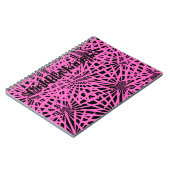 Carnet pinkblackanista floral (Côté gauche)