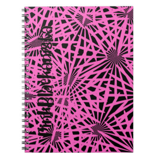 Carnet pinkblackanista floral
