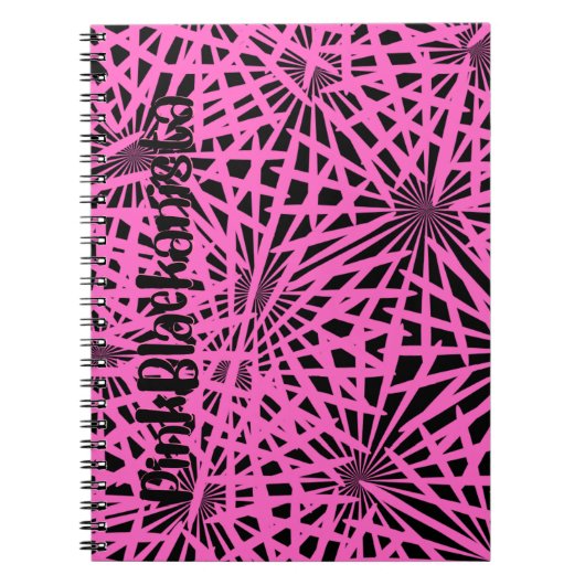 Carnet pinkblackanista floral (Devant)
