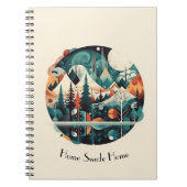 Carnet Pins nordiques & Pics, coutume (Devant)