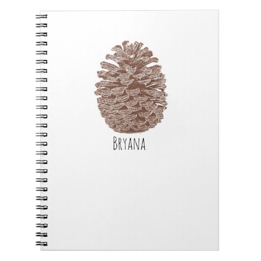 Carnet Pins Rustiques Simple Pays Nature (Devant)
