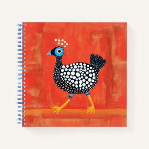 Carnet Pintade tachetée fantaisiste