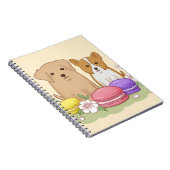 Carnet Pipettes mignonnes et Macarons Illustration (Côté Droit)