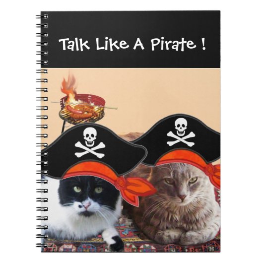 Carnet PIRATE CATS, Parlez comme un jour de pirates (Devant)