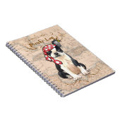 Carnet Pirate de Boston Terrier (Côté Droit)