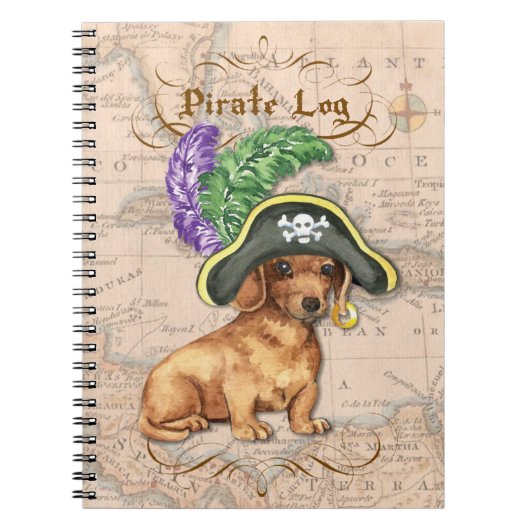 Carnet Pirate de teckel (Devant)