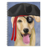 Carnet Pirate du Labrador jaune (Devant)