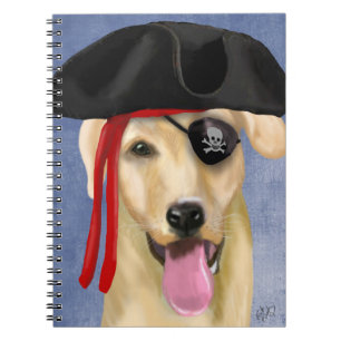 Carnet Pirate du Labrador jaune