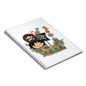 Carnet Pirate et bateau de pirate (Côté Droit)
