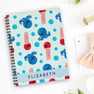 Carnet Pirate Octopus, Pirate Jellfish, Mer, Votre Nom