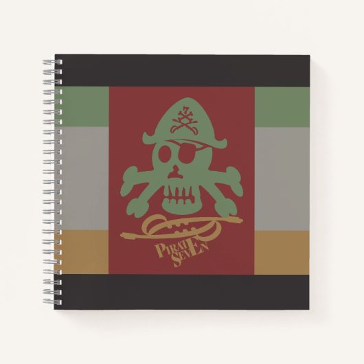 CARNET PIRATE SEVEN SKULL BY MASANSER PIXELAT (Devant)