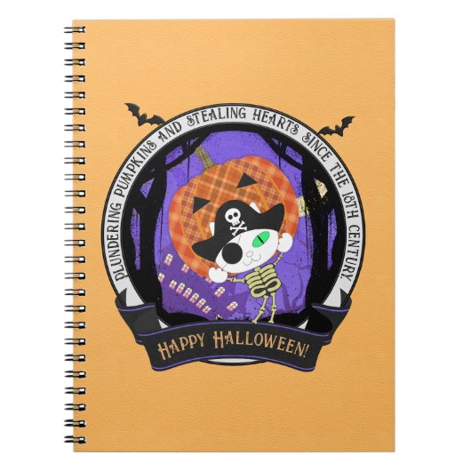 Carnet Pirate squelette (Devant)