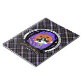 Carnet Pirate squelette chat et plaid (Côté gauche)