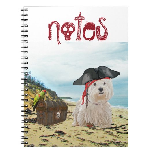 Carnet Pirate Westie (Devant)