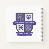 Carnet Pisces Birthday Crest™ for February 19-29 (Dos)