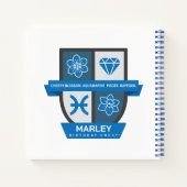 Carnet Pisces Crest d'anniversaire™ pour le 1er-20 mars (Dos)
