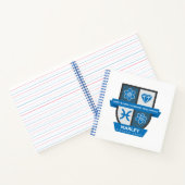 Carnet Pisces Crest d'anniversaire™ pour le 1er-20 mars (Intérieur)