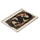Carnet Pisces Zodiac Céleste Art (Côté gauche)