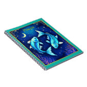 Carnet Pisces Zodiac Fish Swimming in Cosmic Waters (Côté Droit)