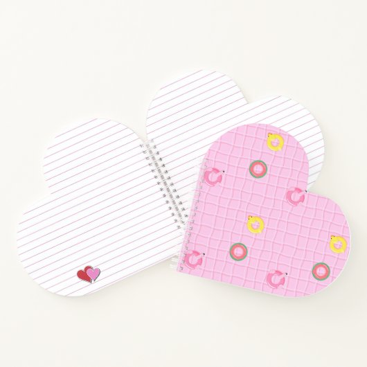Carnet Piscine et tubes roses (Intérieur)