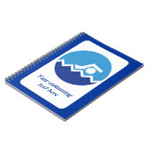 Carnet Pismming venin, swimmer on blue circle custom (Côté gauche)