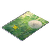 Carnet Pissenlit dans la verdure avec une douce lumière e (Côté gauche)