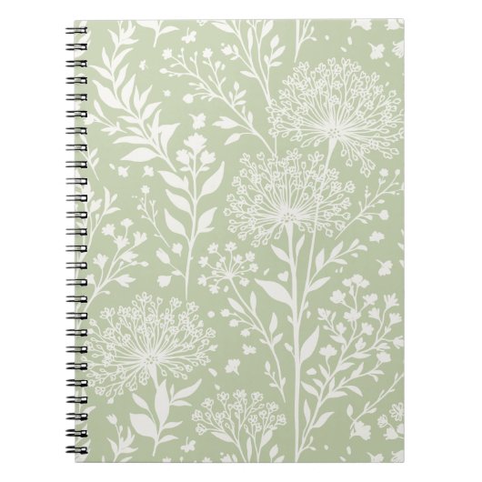 Carnet Pissenlit Doux Neutre - Olive Douce (Devant)