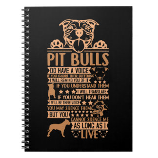 Carnet PitBull Chien Chien Chien Pit Bull propriétaire ca