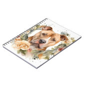 Carnet Pitbull Christmas Wreath Festive Pup (Côté gauche)