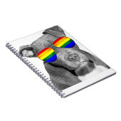 Carnet Pitbull Gay pride Chien Vêtements LGBT Drôle Rai C (Côté Droit)