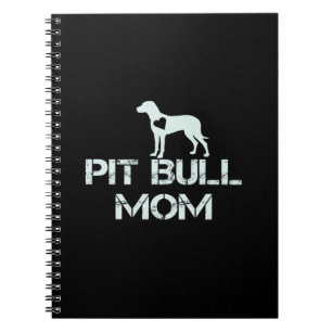 Carnet Pitbull maman aime tellement les chiots