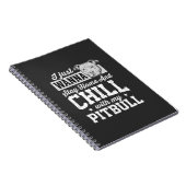 Carnet Pitbull Reste à la Maison et Design Chill (Côté Droit)