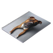 Carnet Pitbull Terrier se couchant (Côté gauche)