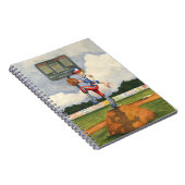 Carnet Pitcher de baseball sur Mound par Jay Throckmorton (Côté Droit)