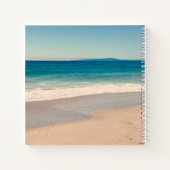 Carnet Pittoresque Beach Photo Mariage Monogram Invité (Dos)