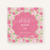 Carnet Pivoine d'amour rose (Devant)
