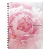 Carnet Pivoine rose (Devant)